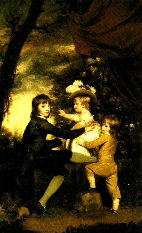 Sir Joshua Reynolds the lamb children Norge oil painting art